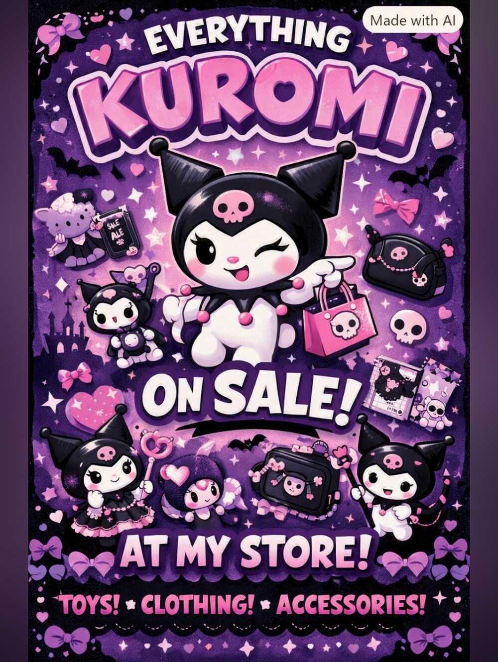 Shop Kuromi Merch at My Store